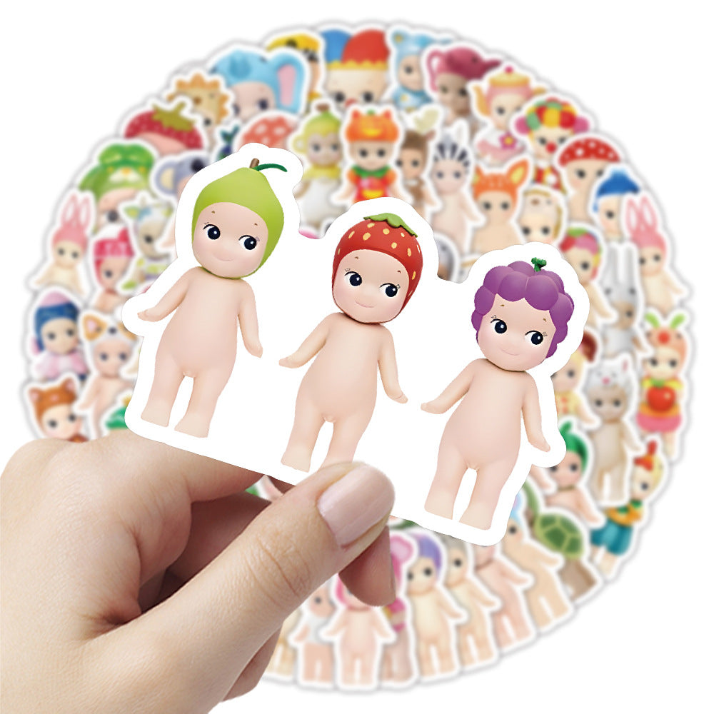 100 Cute Sonny Angel Graffiti Stickers ✨ - Adorable Angel Notebook & Luggage Decorations 💖✨