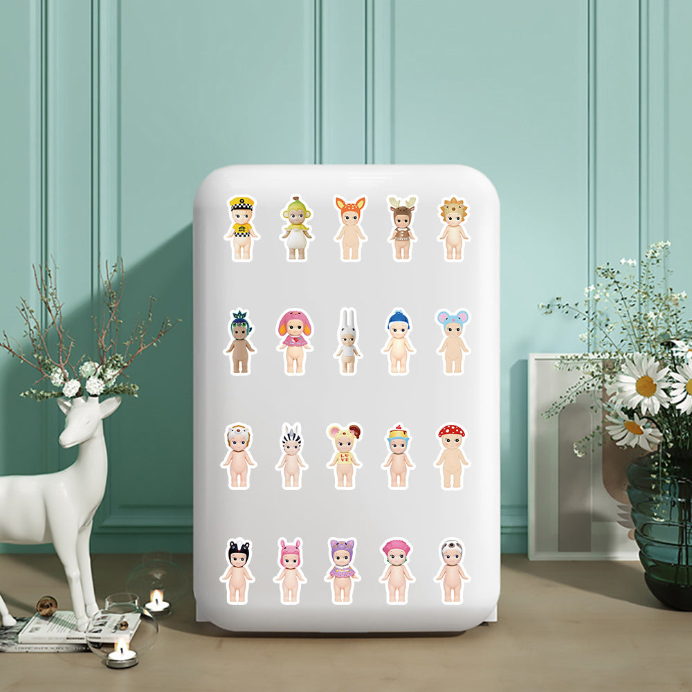 100 Cute Sonny Angel Graffiti Stickers ✨ - Adorable Angel Notebook & Luggage Decorations 💖✨