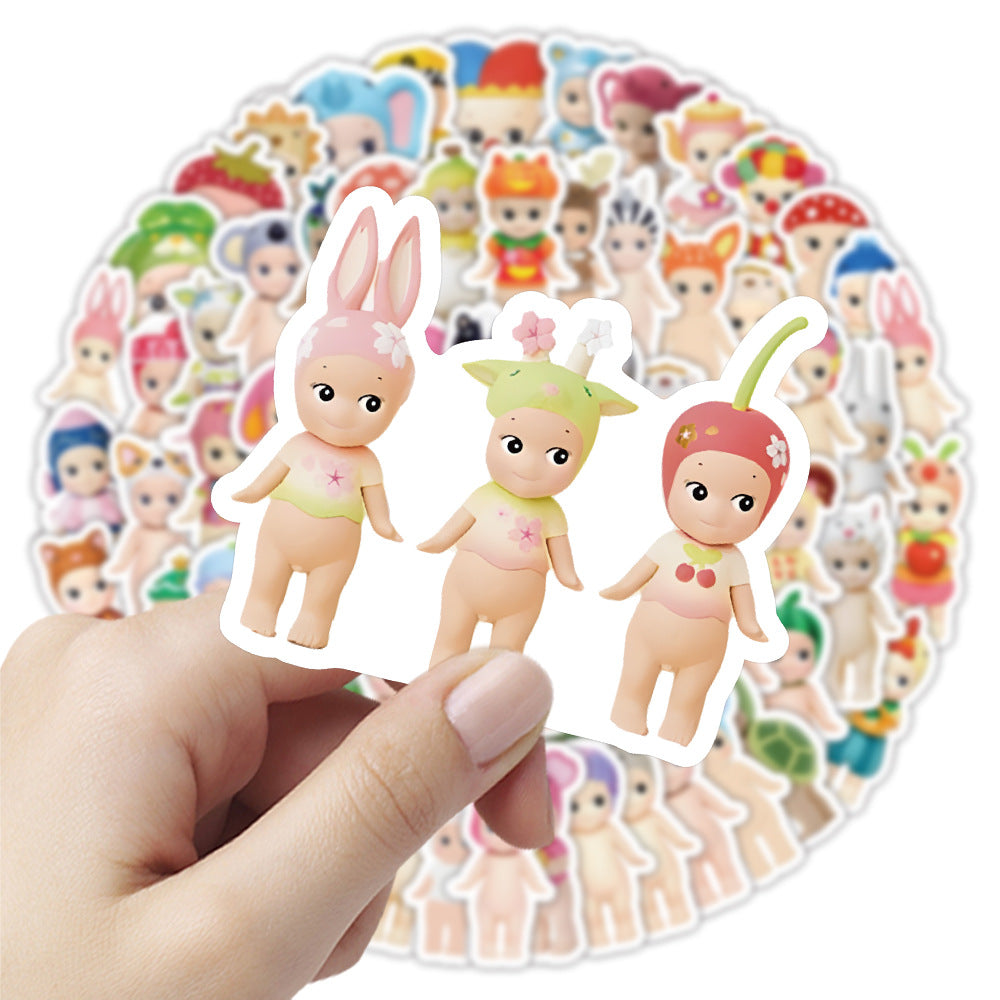 100 Cute Sonny Angel Graffiti Stickers ✨ - Adorable Angel Notebook & Luggage Decorations 💖✨