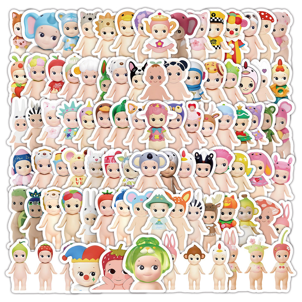 100 Cute Sonny Angel Graffiti Stickers ✨ - Adorable Angel Notebook & Luggage Decorations 💖✨